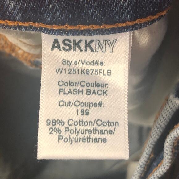 ASKK NY Cool Cat Jean in Flashback Medium Wash Denim Size 26 - Picture 12 of 14